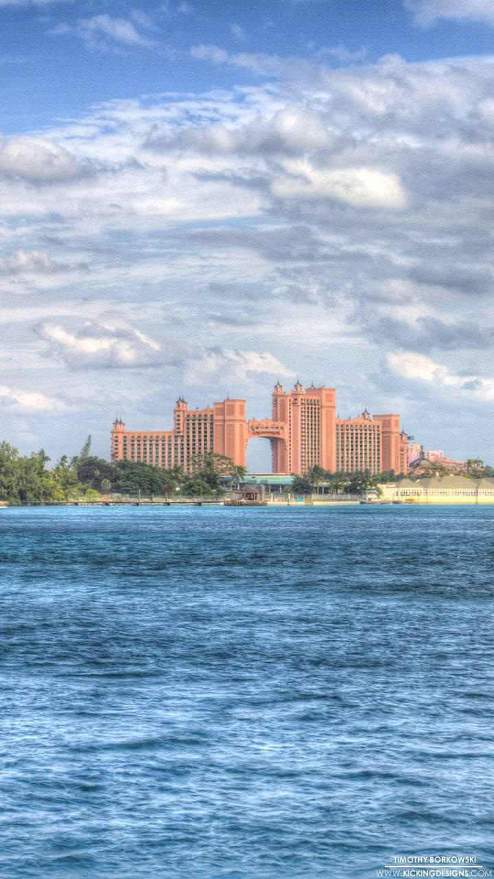 Nassau Bahamas Atlantis Fjernt Horisont skinne Hav mønster Wallpaper
