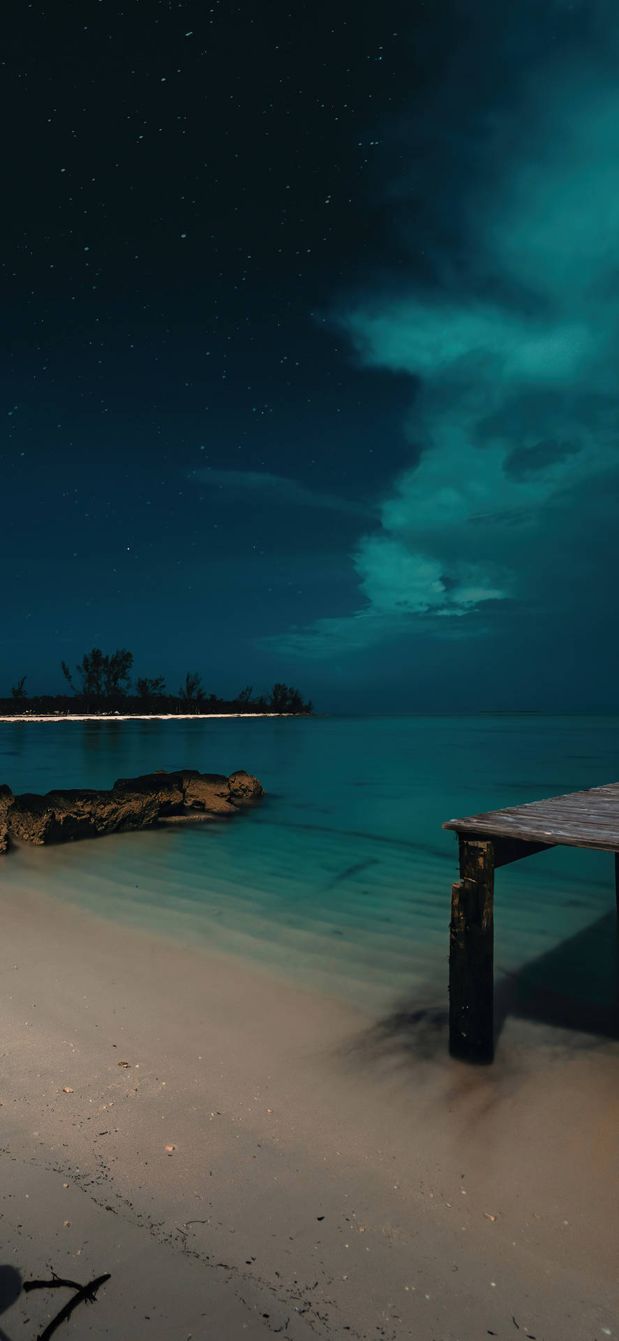 Nassau Bahamas Blue Night Sky Wallpaper