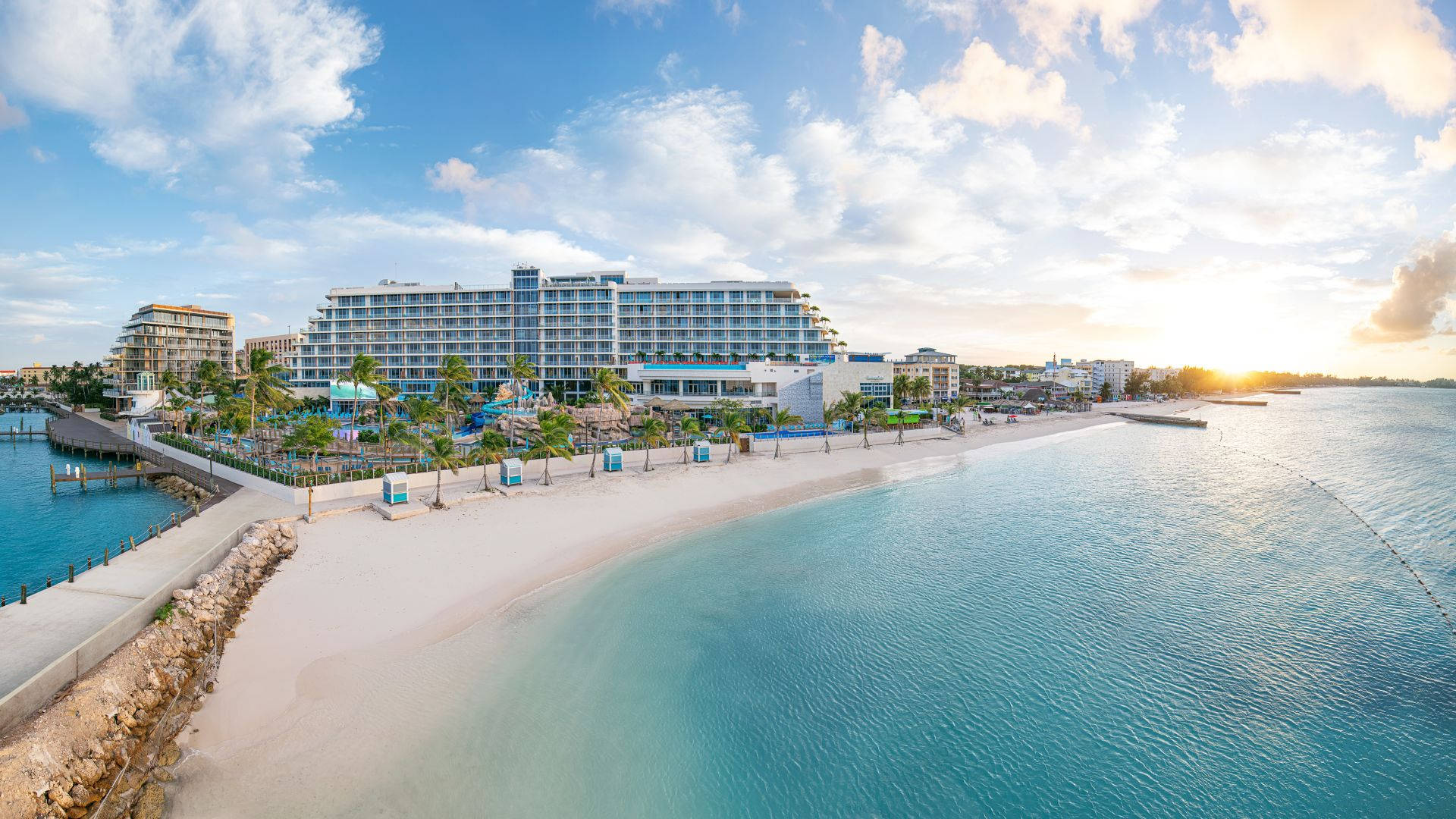 The pristine beauty of Margaritaville Beach Resort in Nassau, Bahamas. Wallpaper