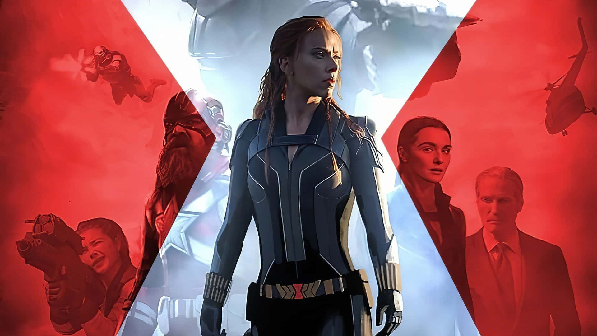 A Look at Natasha Romanoff from Marvel's The Avengers Wallpaper