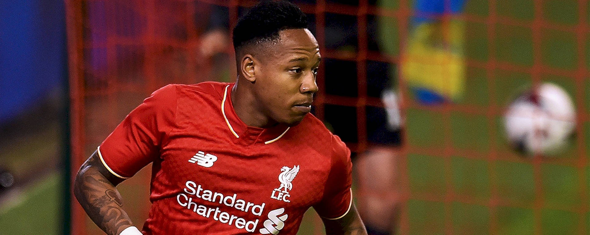Nathaniel Clyne In Front Of Net Wallpaper