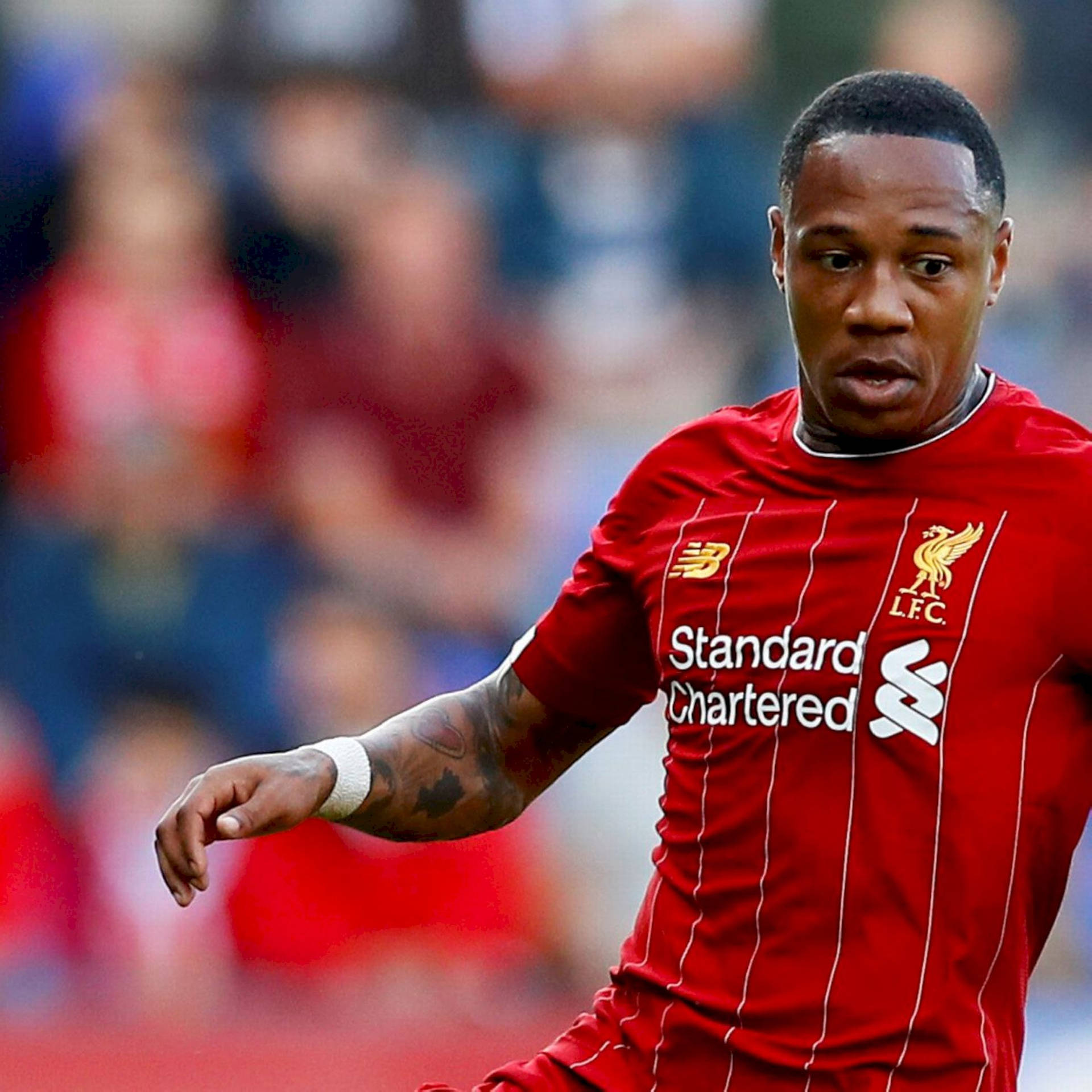 Nathaniel Clyne In Red Shirt Wallpaper