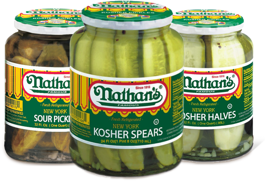 Download Nathans Kosher Pickle Jars | Wallpapers.com