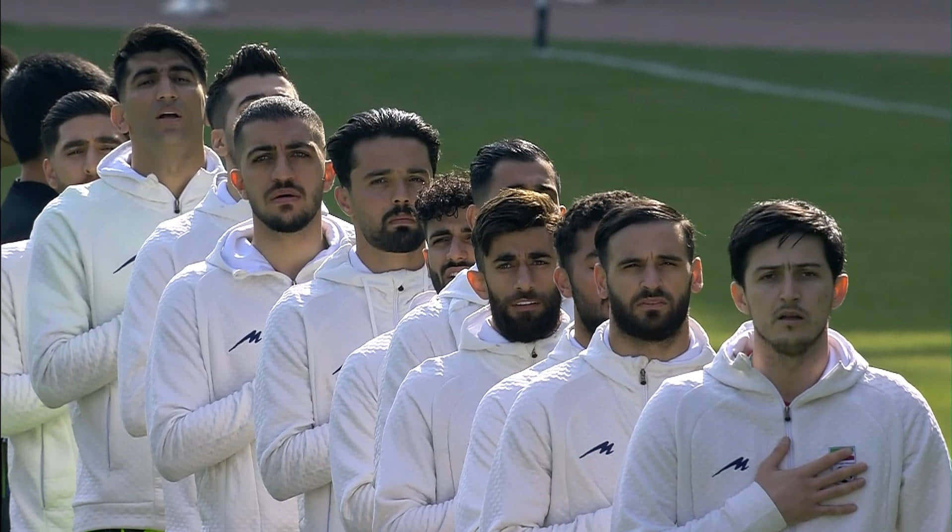 Nationalsångenför Irans Fotbollslag. Wallpaper