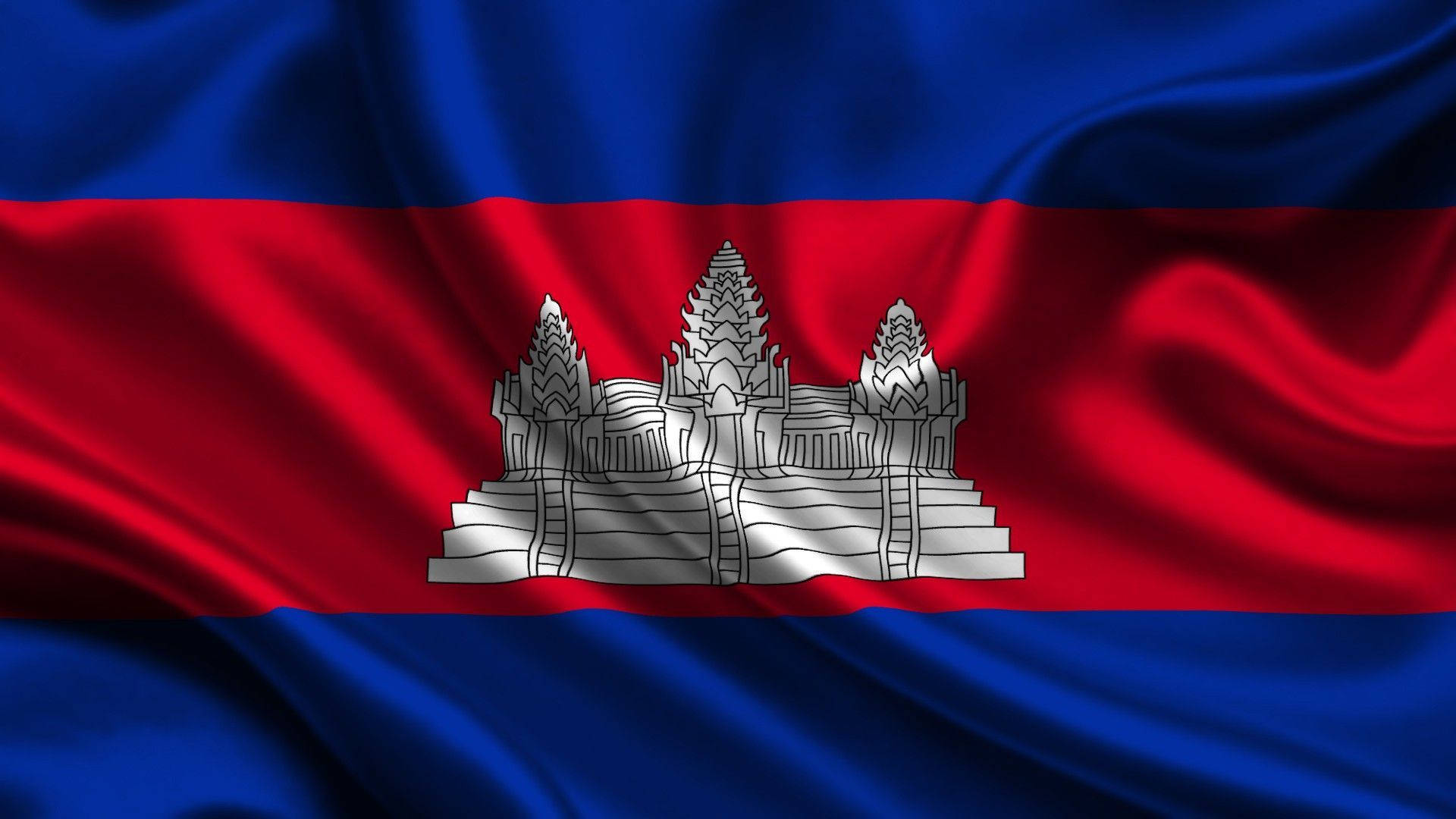 National Flag Of Cambodia Background