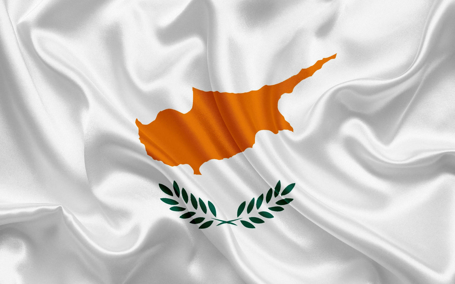 National Flag Of Cyprus Background