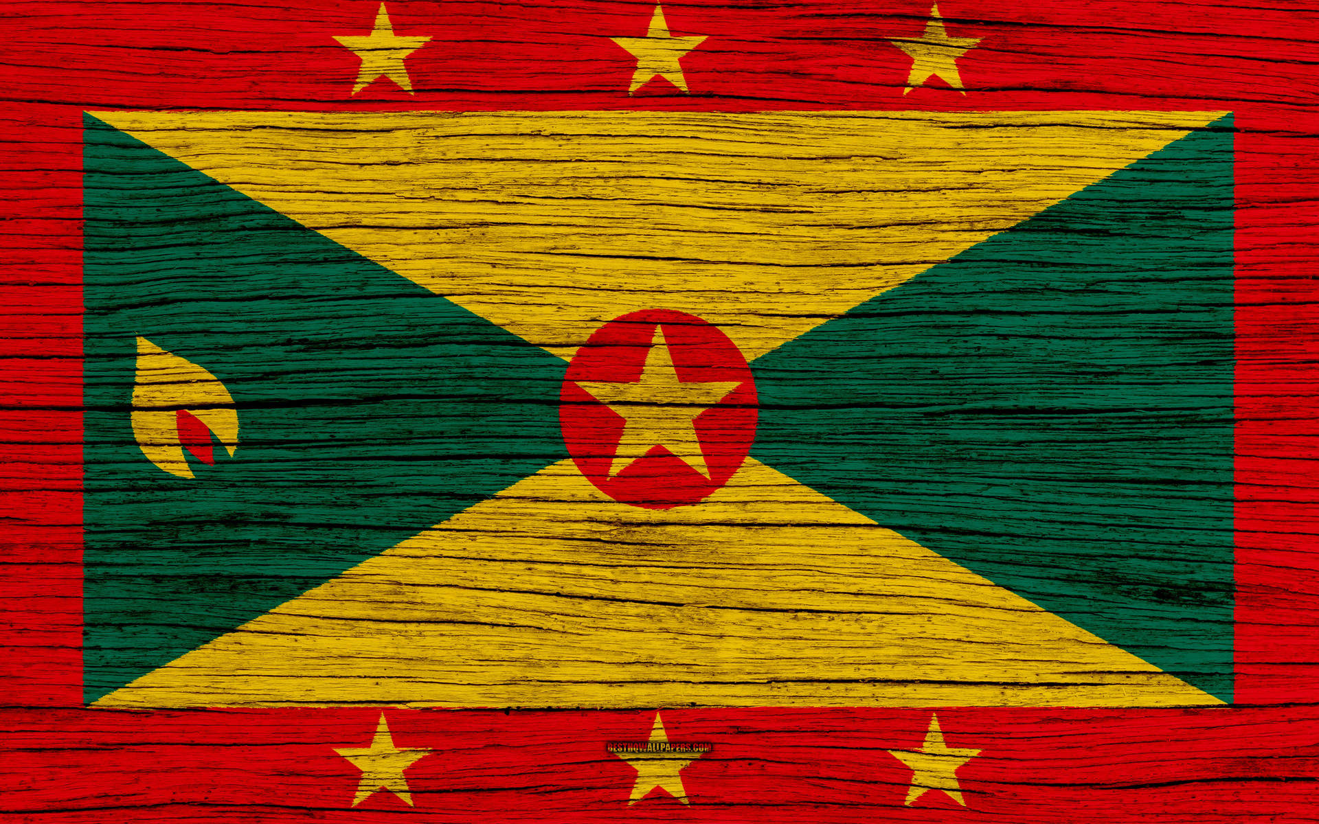 National Flag Of Grenada Background
