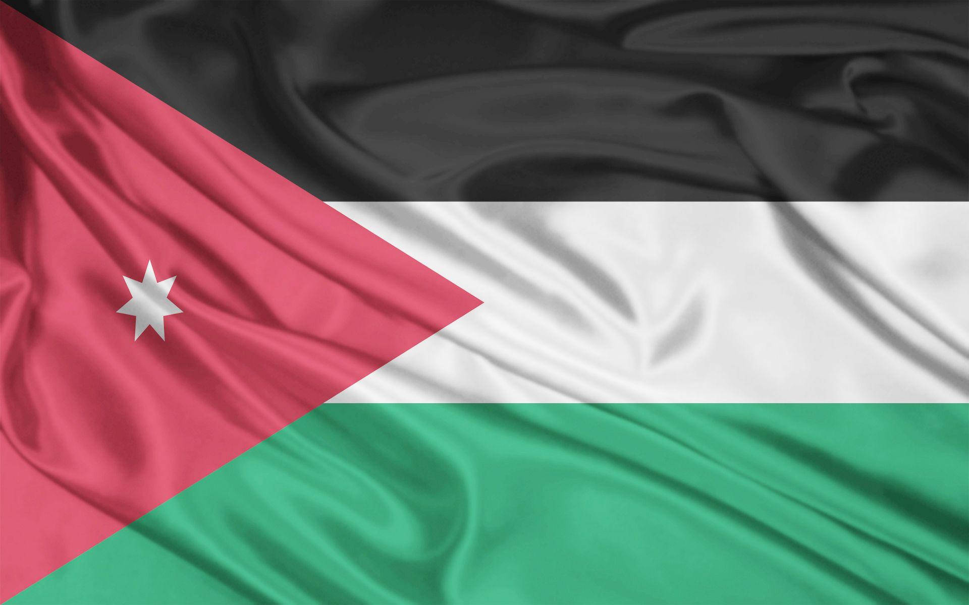 Bandeiranacional Da Jordânia. Papel de Parede