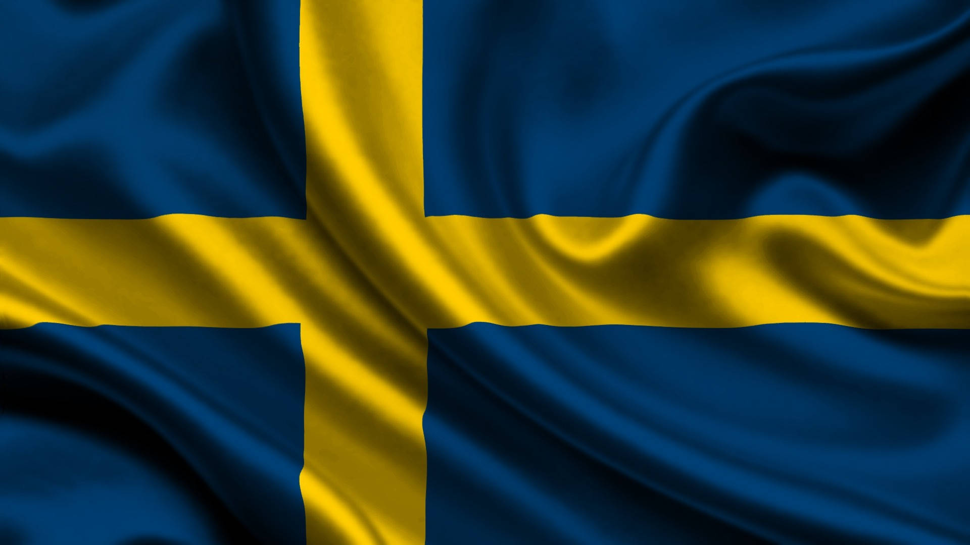 National Flag Of Sweden Background