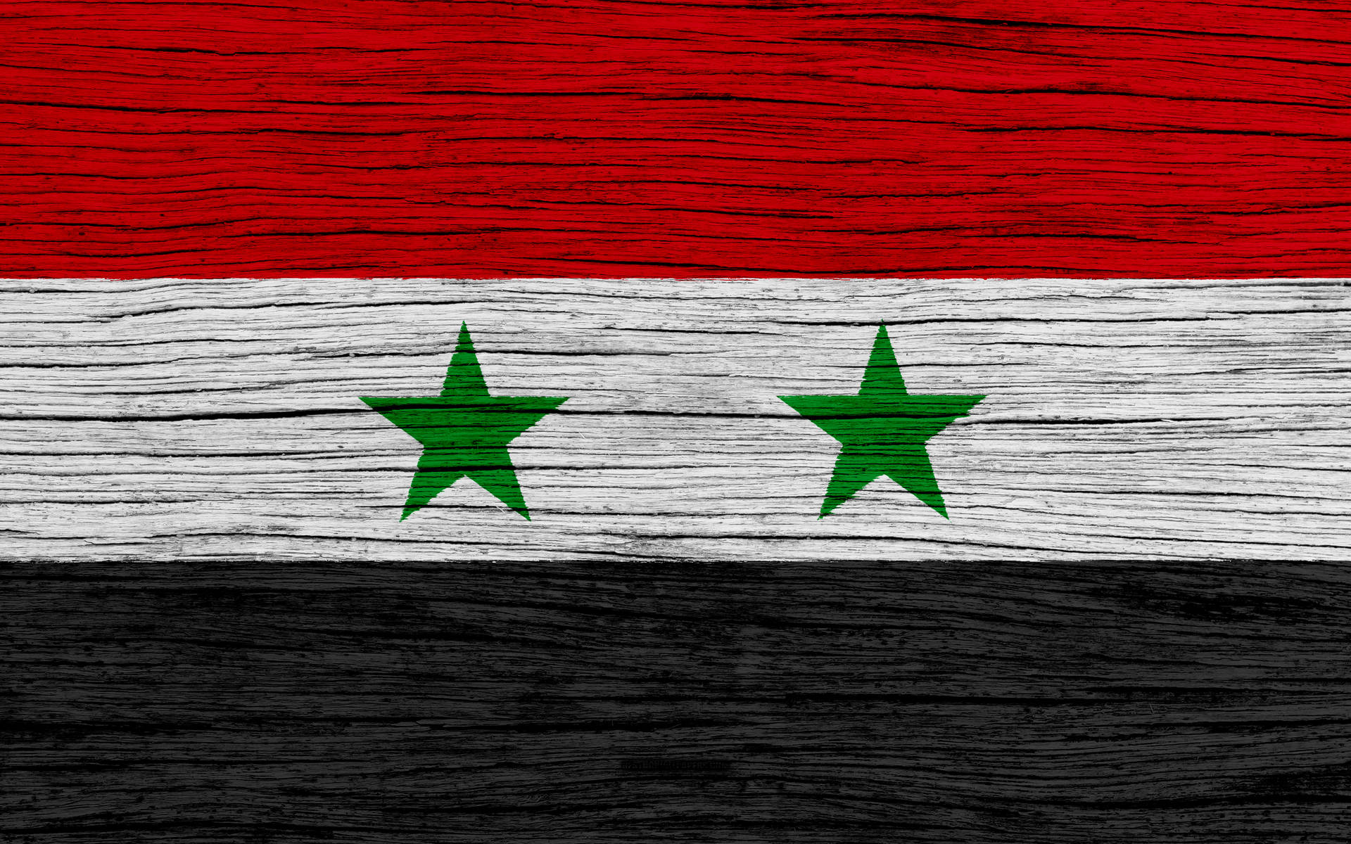 National Flag Of Syria Wallpaper