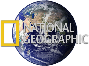 National Geographic Logo Over Earth PNG