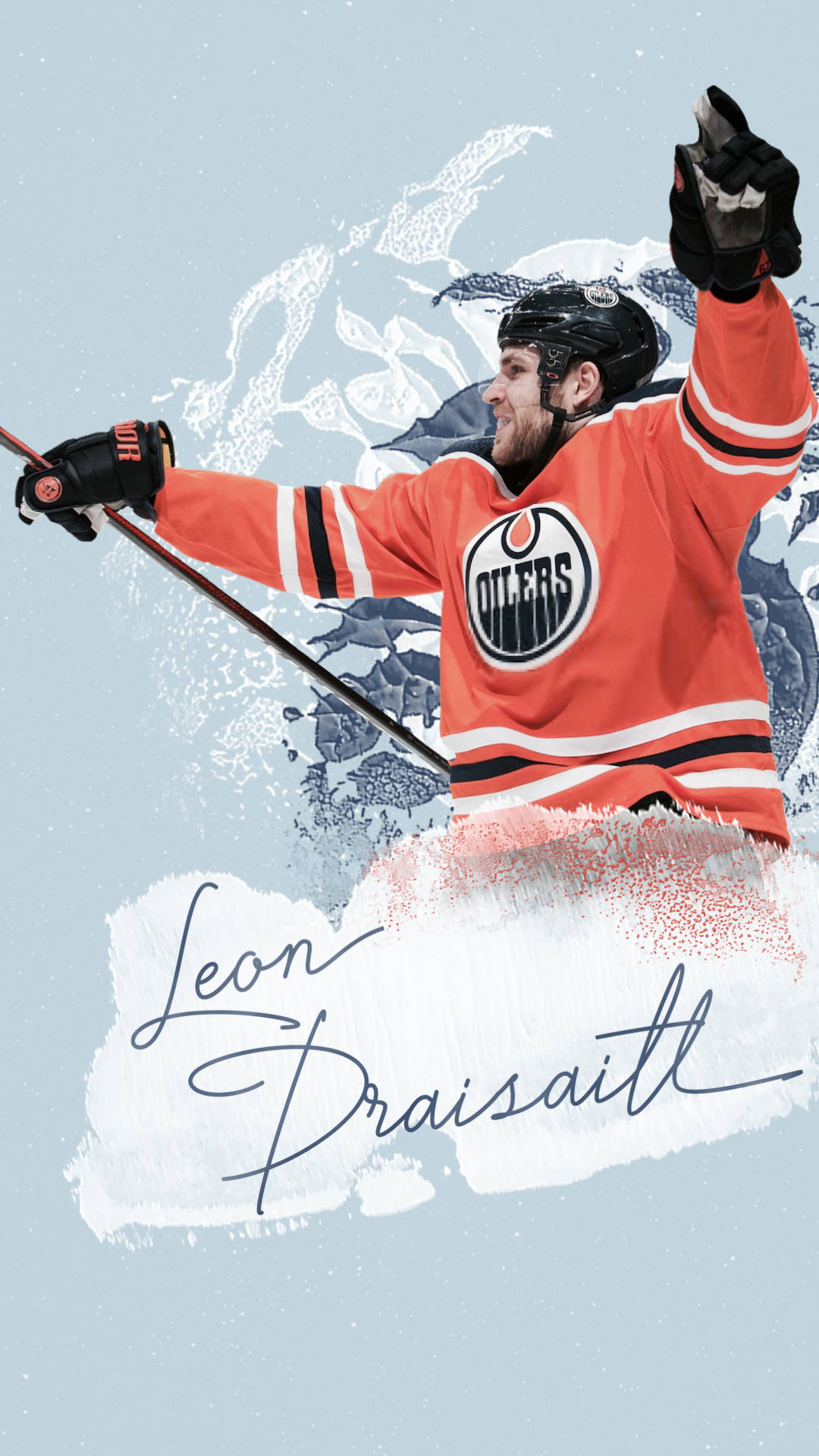 Liganacional De Hockey: Leon Draisaitl. Fondo de pantalla