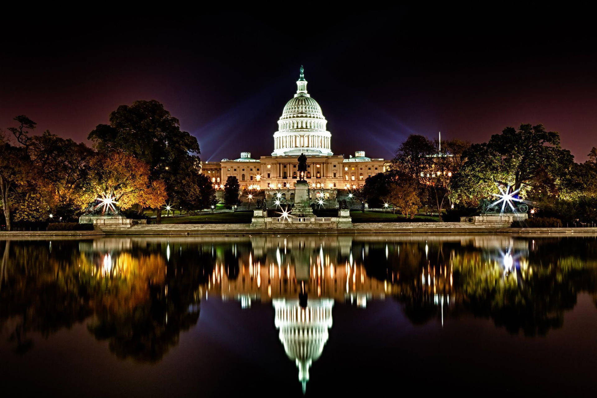 National Mall Aesthetic US Capitol Wallpaper