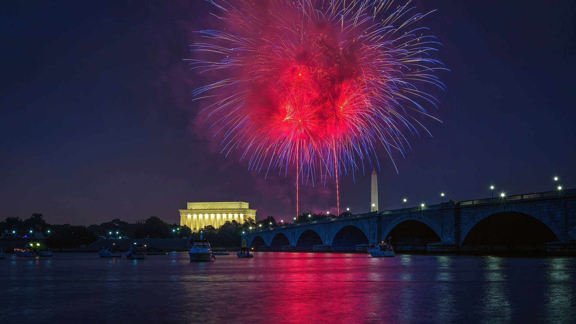 National Mall Fireworks Wallpaper