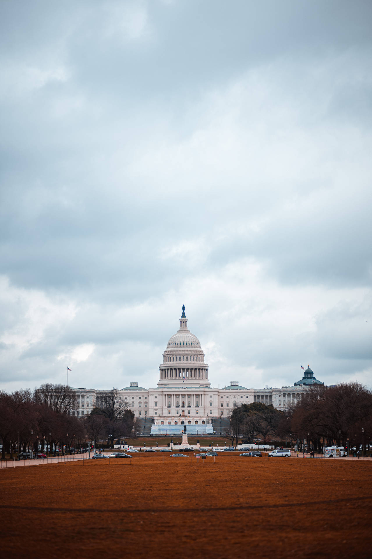 National Mall White Clouds Wallpaper