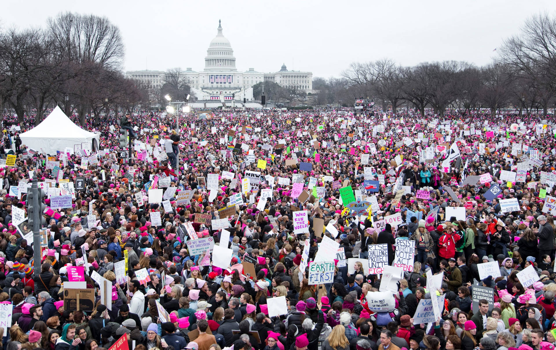 Marchade Las Mujeres En El National Mall Fondo de pantalla