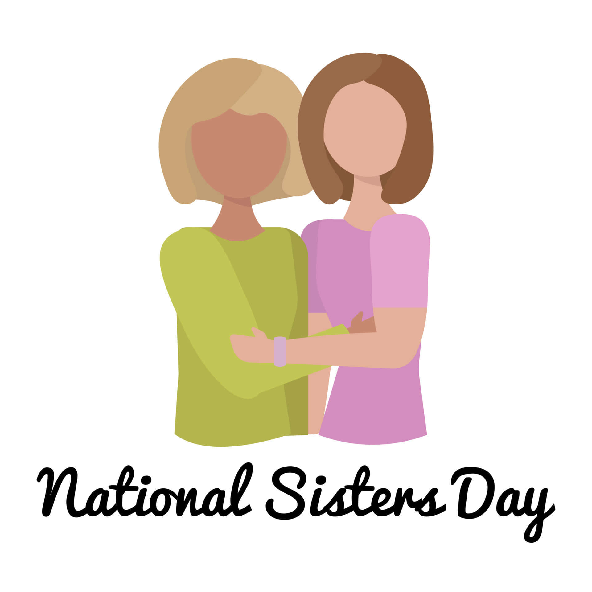 National Sisters Day Celebration Wallpaper