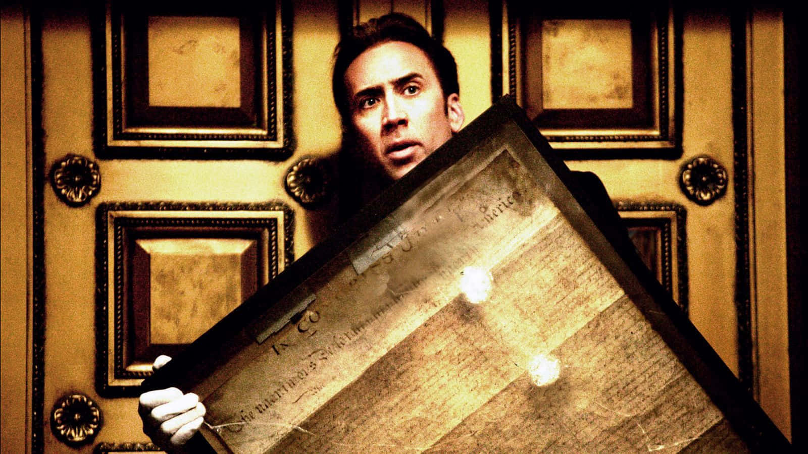 National Treasure Cast in Action Wallpaper