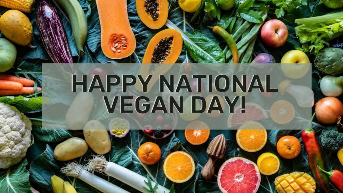 National Vegan Day Celebration Wallpaper