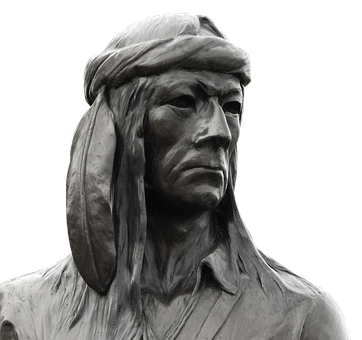 Native American Chief Sculpture PNG