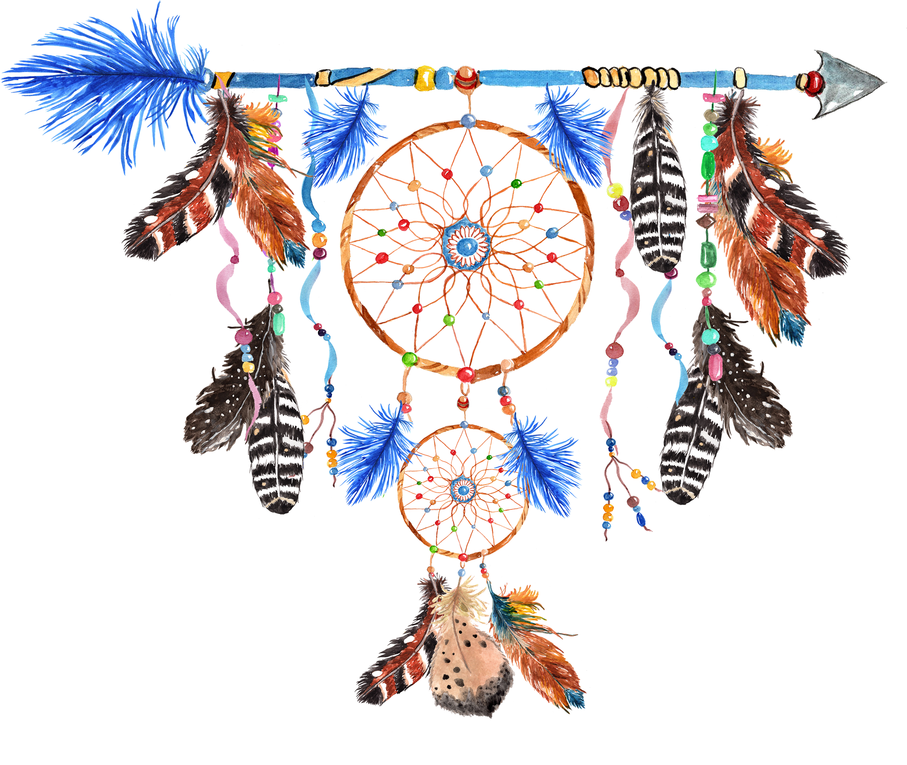 Native American Dreamcatcher Artwork PNG