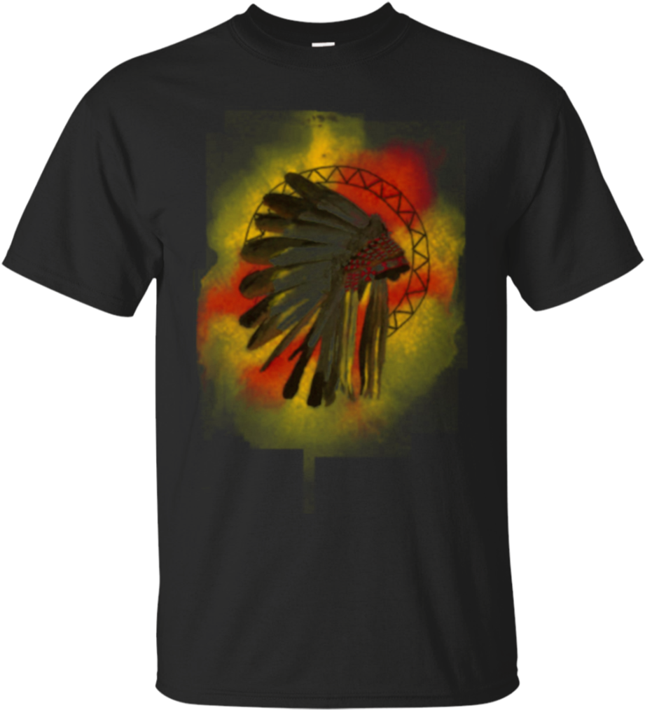 Native American Headdress Shirt Design PNG