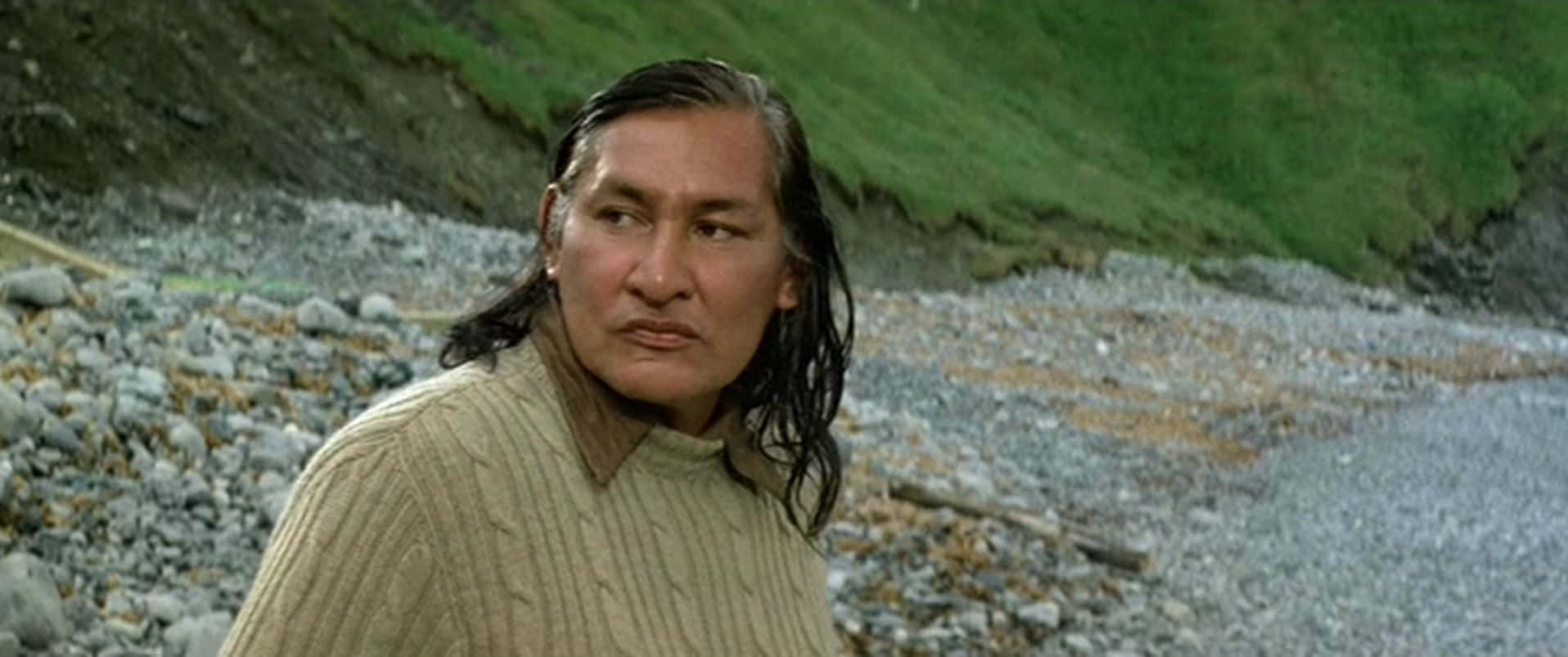 Native American Man Outdoors Wallpaper