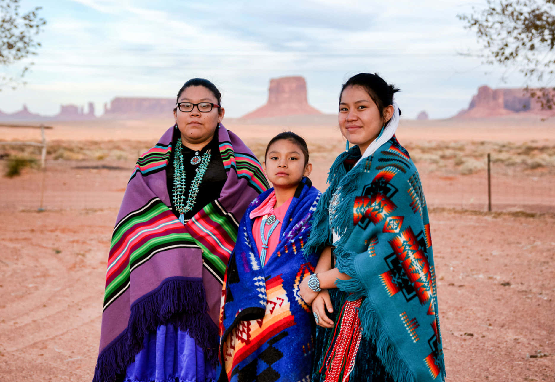 Three Native American Young Girls Pictures