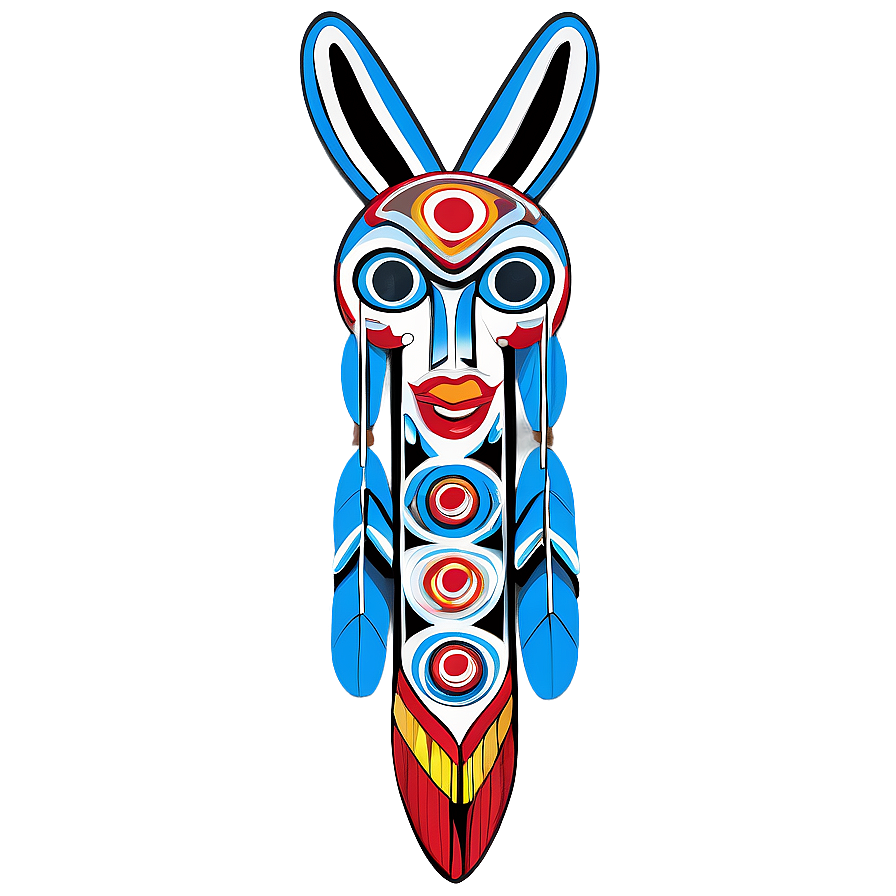 Native American Totem Graphic Png Avr3 PNG