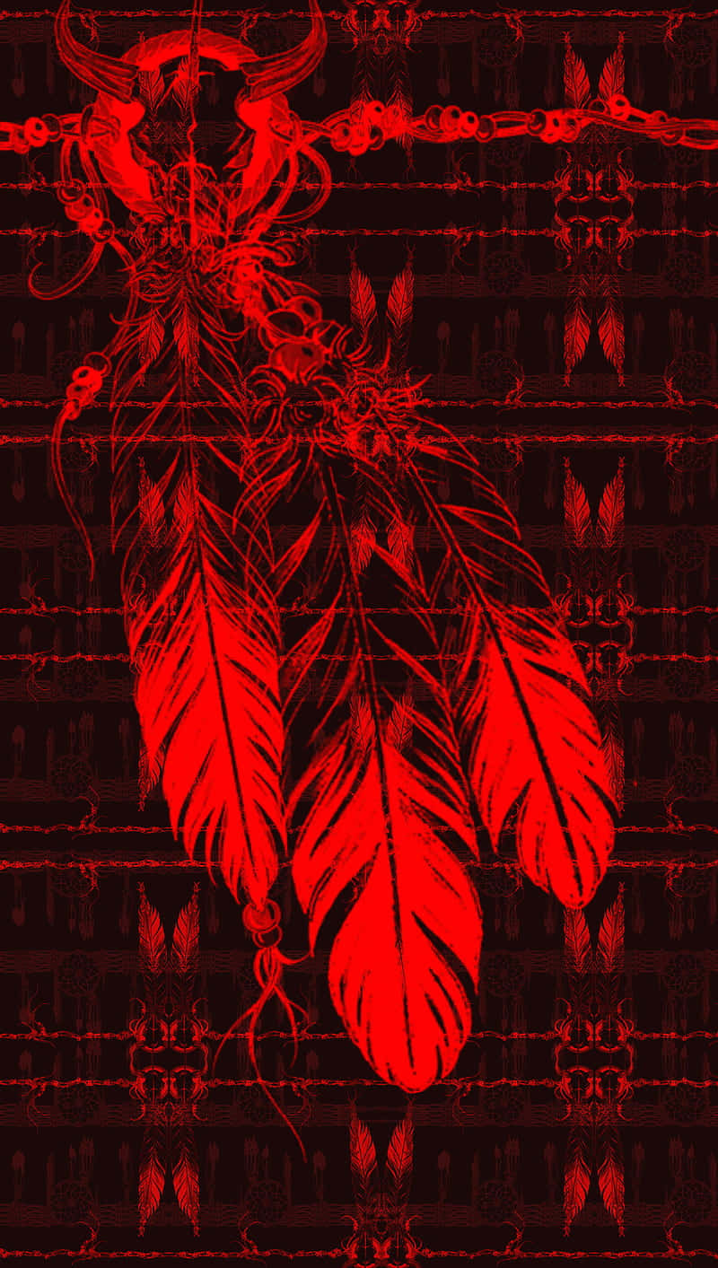 Native Feathers And Demon Wallpaper