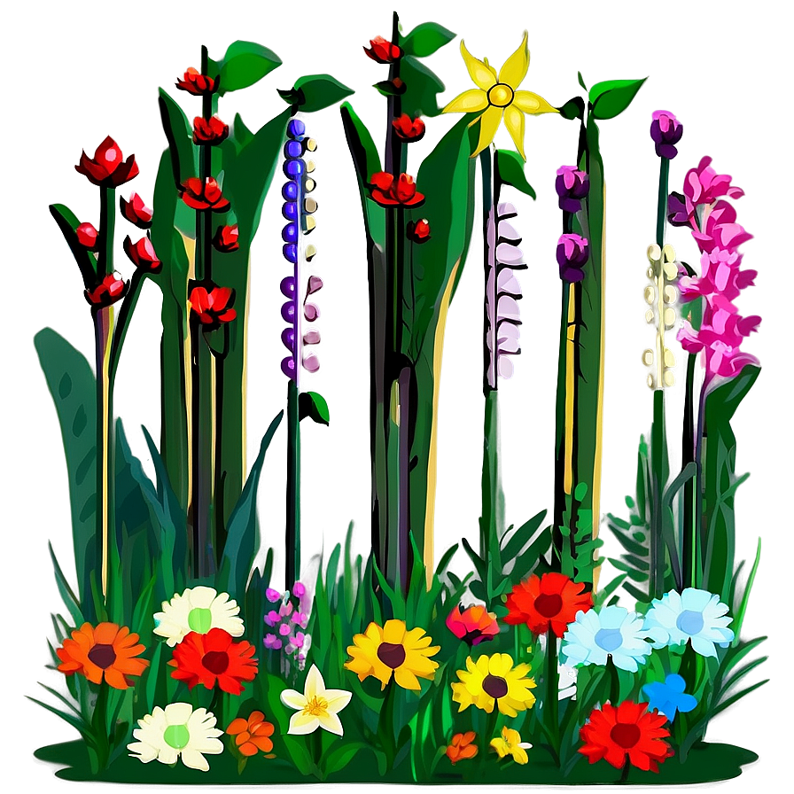 Native Plant Flower Bed Png 80 PNG