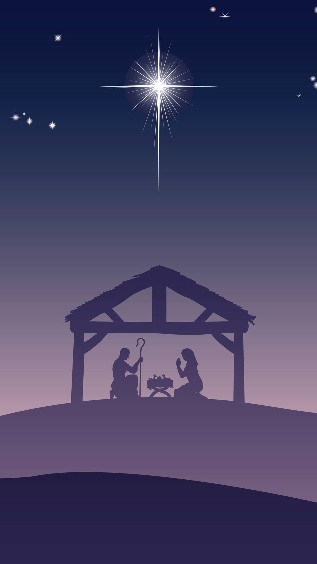 Nativity Christmas Phone Wallpaper