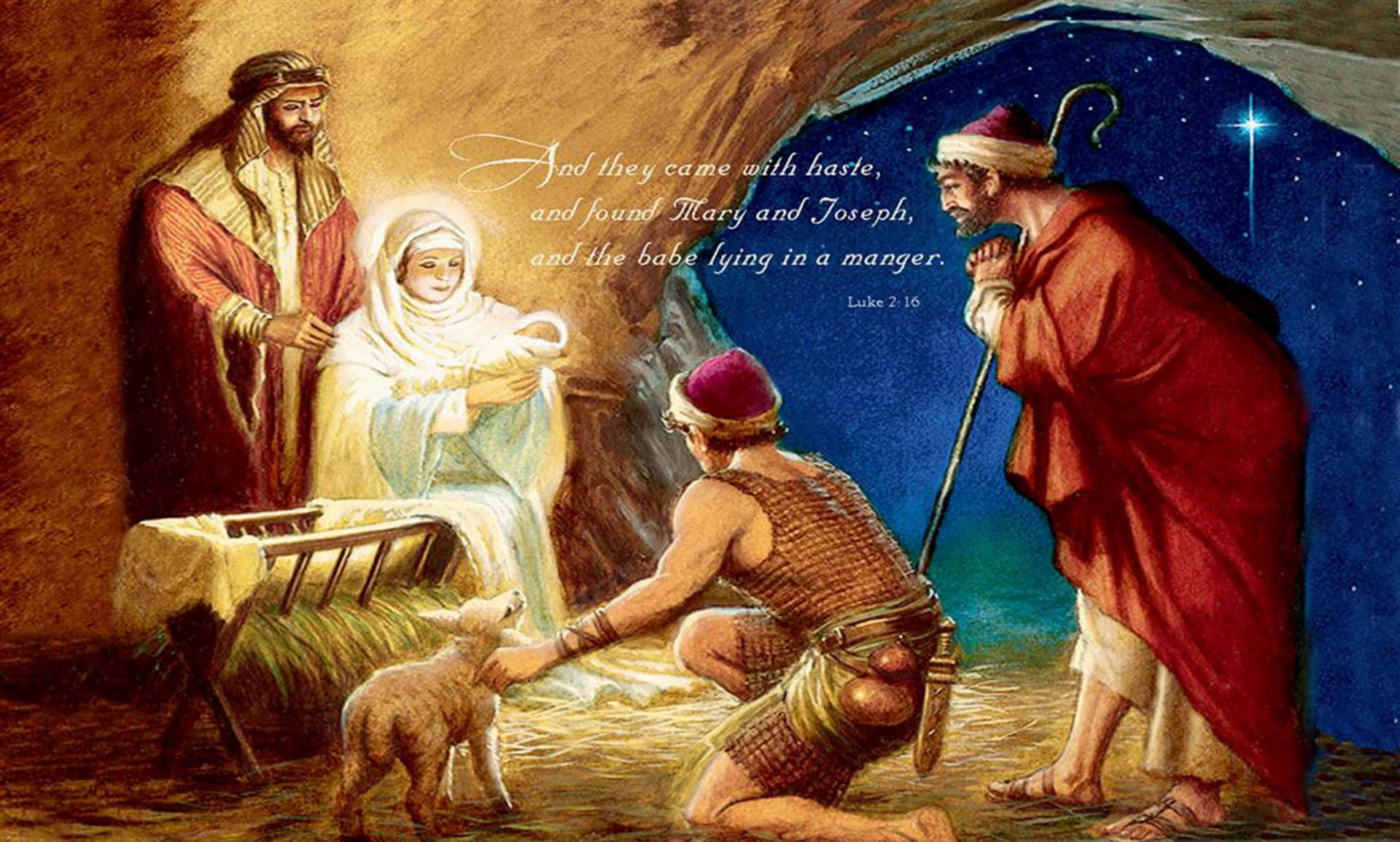 A beautiful illustration of the nativity