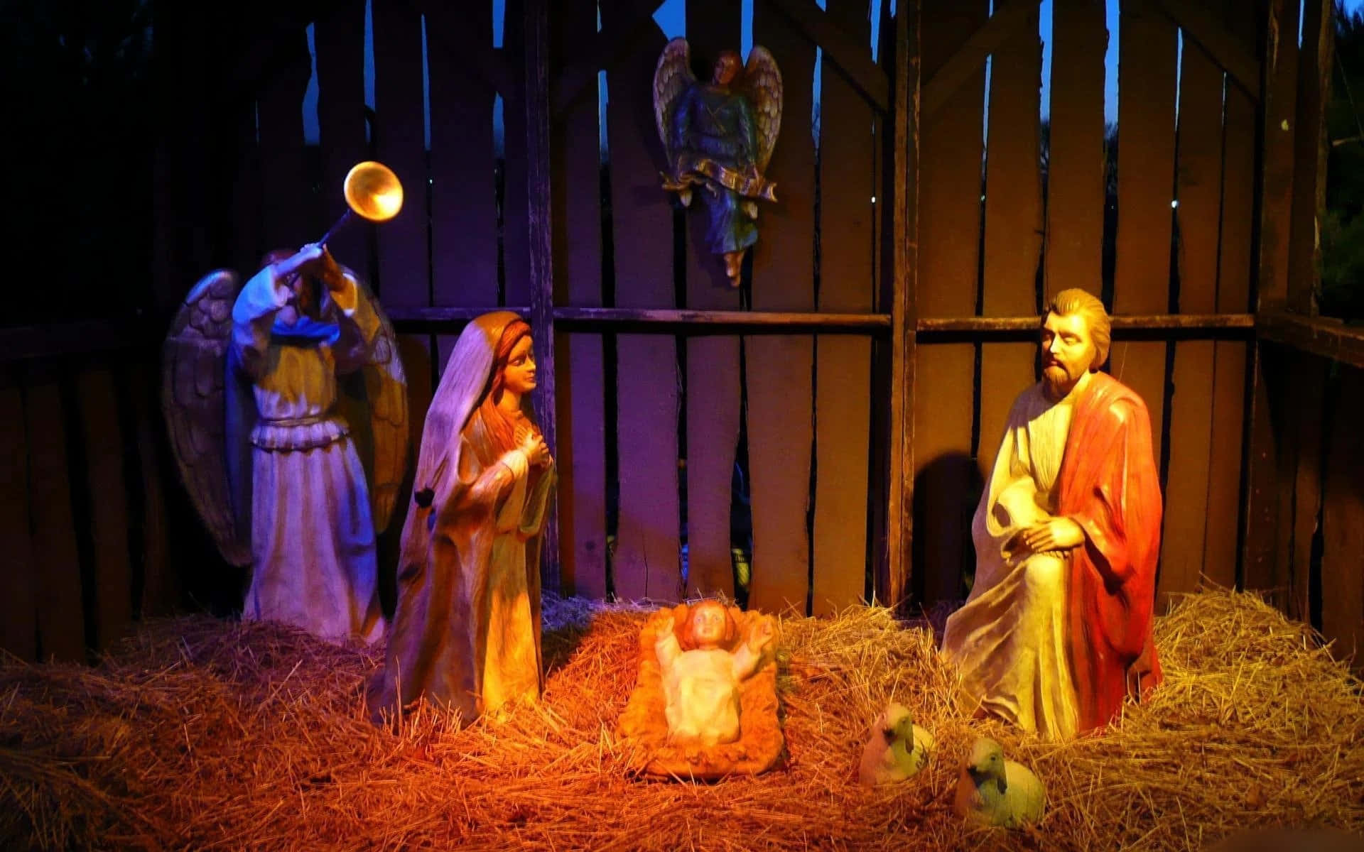 Baby Jesus in his manger