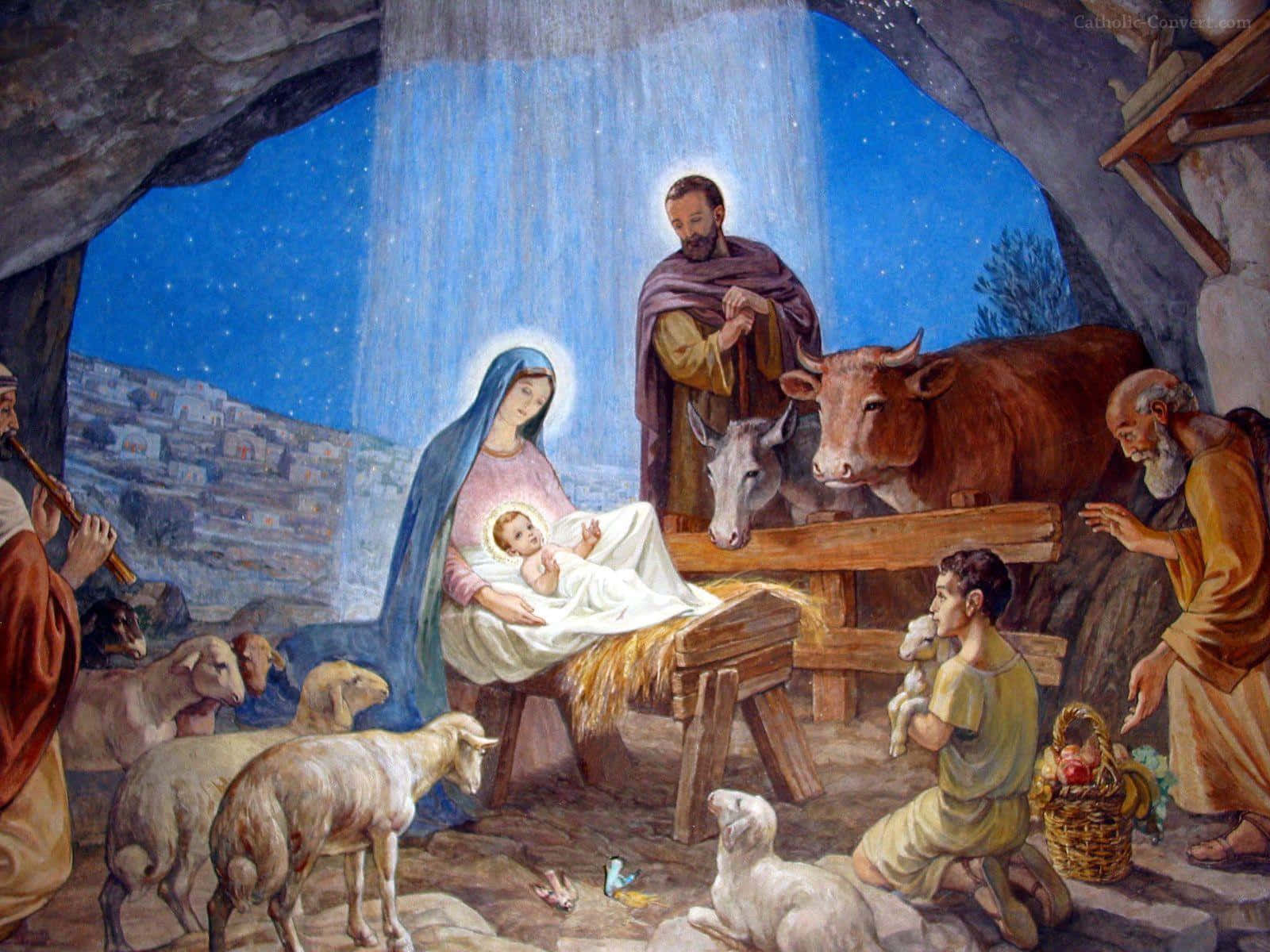 Celebrala Natività Di Gesù Con Questo Bellissimo Promemoria Della Nascita Del Nostro Salvatore.