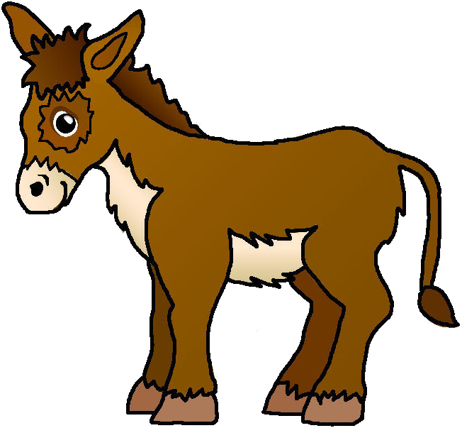 Nativity Scene Donkey Illustration PNG