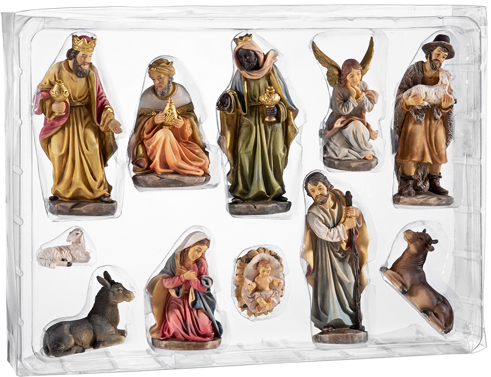 Nativity Scene Figurines Set PNG