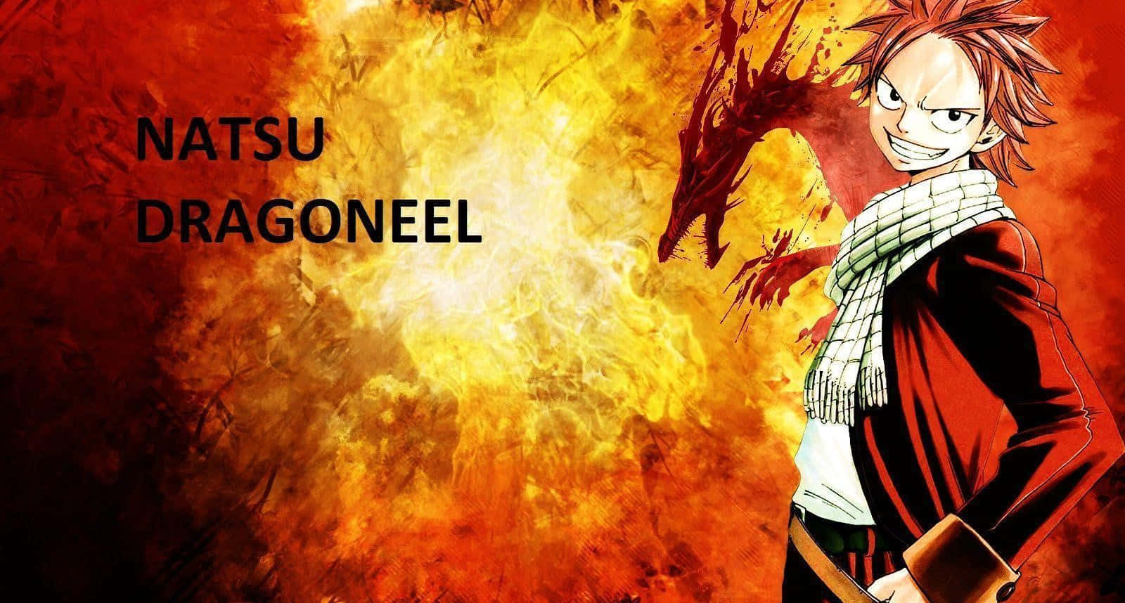 Natsu Dragneel Unleashing His Flame Magic Wallpaper