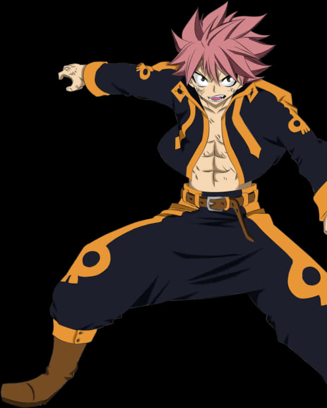 Natsu Dragneel Fairy Tail Anime Character PNG