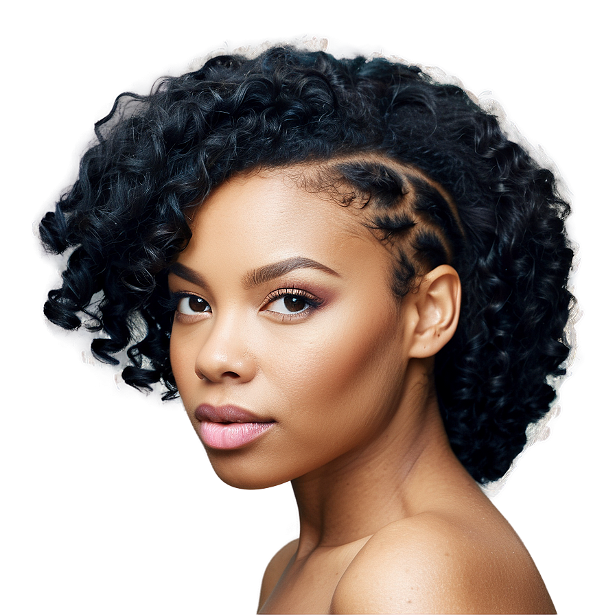 Download Natural Hairstyle Selections Png Gfa | Wallpapers.com