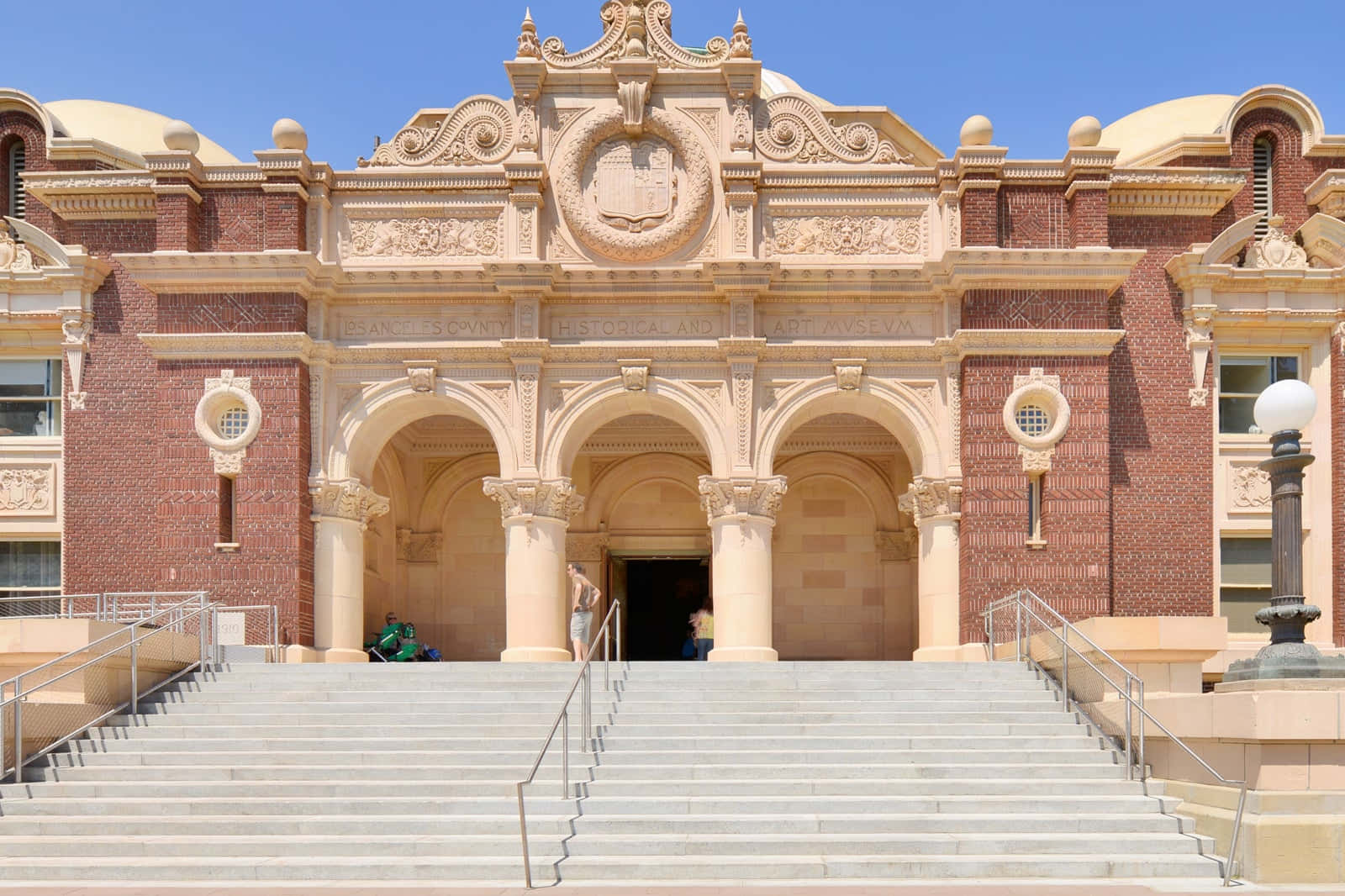 Natuurhistorisch Museum Los Angeles Ingang Achtergrond