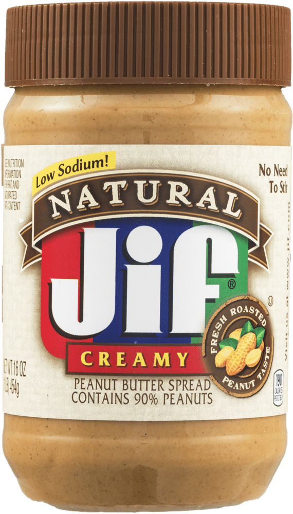 Download Natural Jif Creamy Peanut Butter Jar | Wallpapers.com