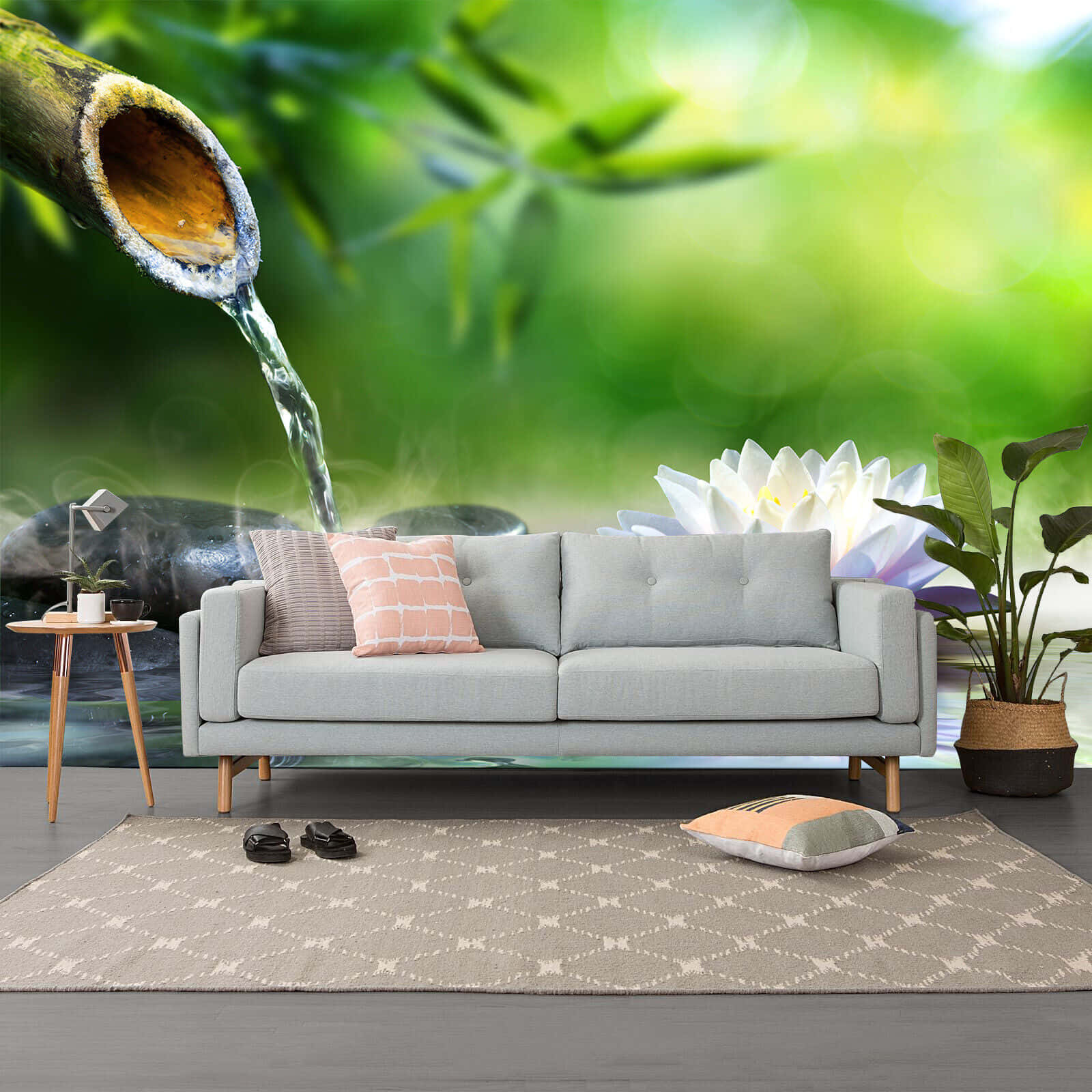 Download Natural-looking Couch Nature Background Wallpaper 
