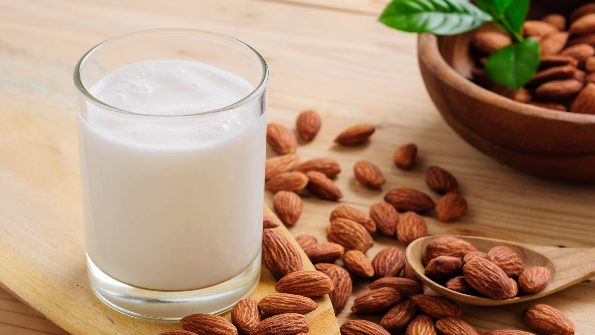 Natural Organic Almond Milk Wallpaper