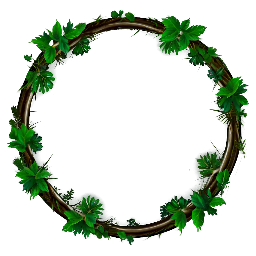 Nature Circle Frame Png 06122024 PNG