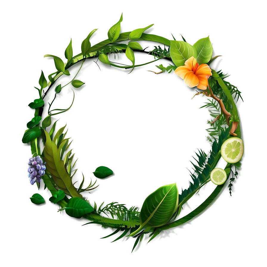 Nature Circle Frame Png Hqb PNG