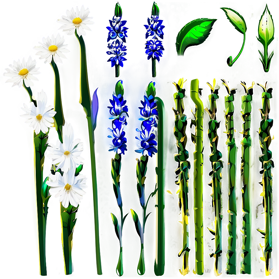 Nature Flower Stem Png Lwa PNG