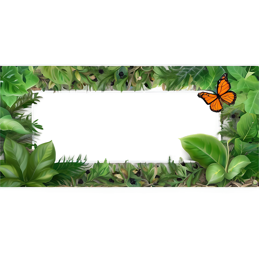 Nature Inspired Photo Border Png Tvo46 PNG