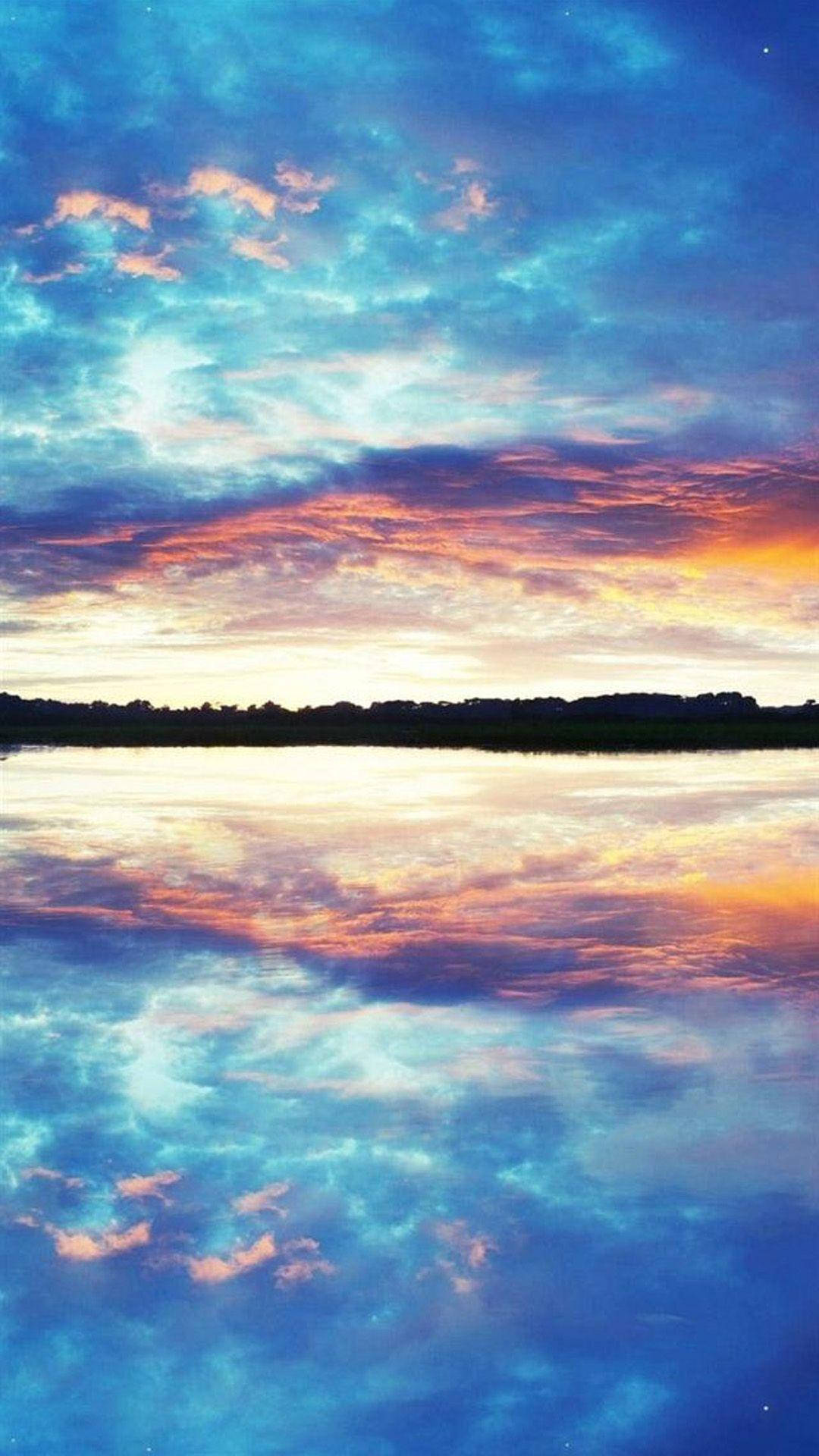 Papelde Parede De Celular Com Tema De Natureza: Lago Espelho. Papel de Parede