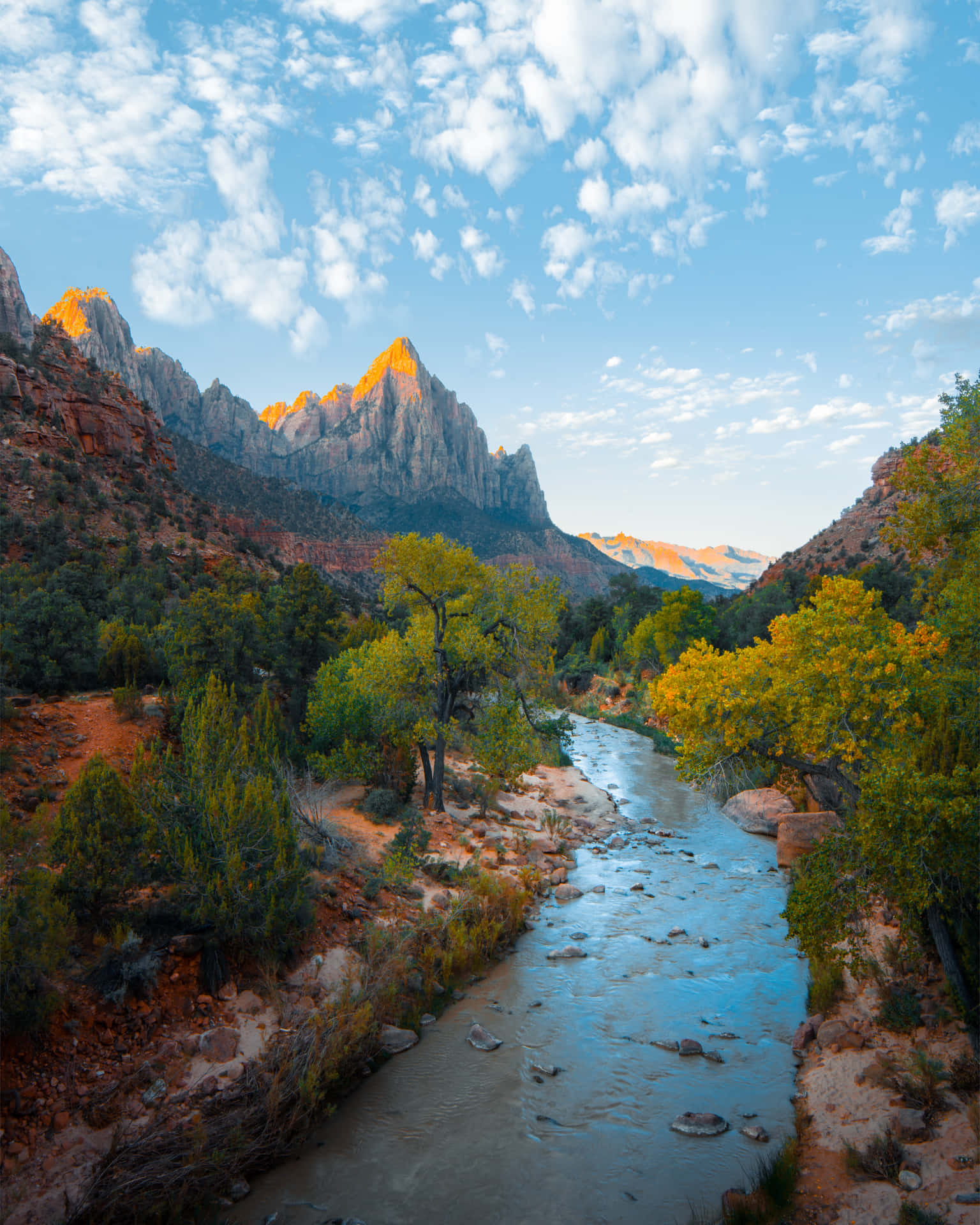 Rocky Mountain Flod Natur Billede Wallpaper
